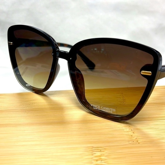 Brand New Vince Camuto Oversized Cat Eye Sunglasses Tortoise Frame Gradient Lens main image 8